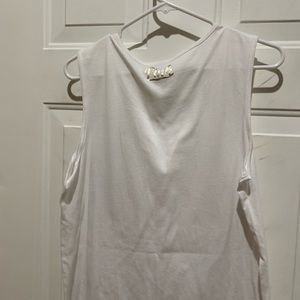 PINK Victoria's Secret Tops - PINK tank top white and gold PINK Victoria's Secret Tops - PINK tank top white and gold